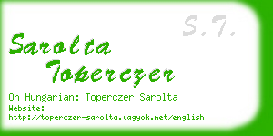 sarolta toperczer business card